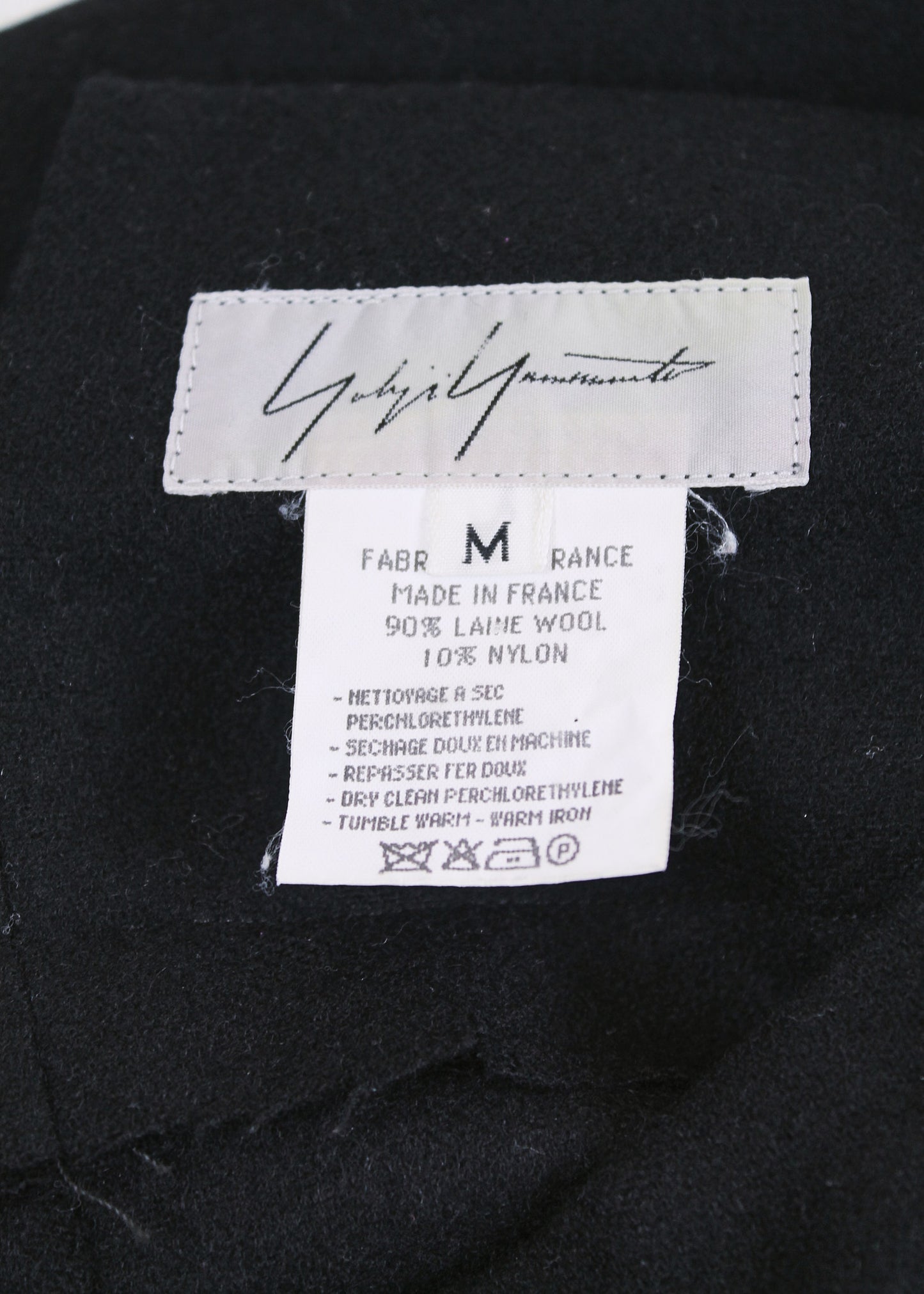 Yohji Yamamoto Wool Asimetrycal Back Seam Skirt