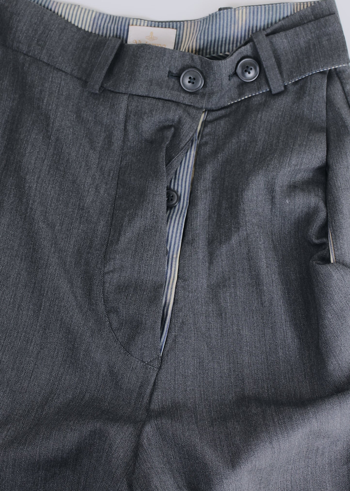 Vivienne Westwood Grey 'Drunken' Trousers