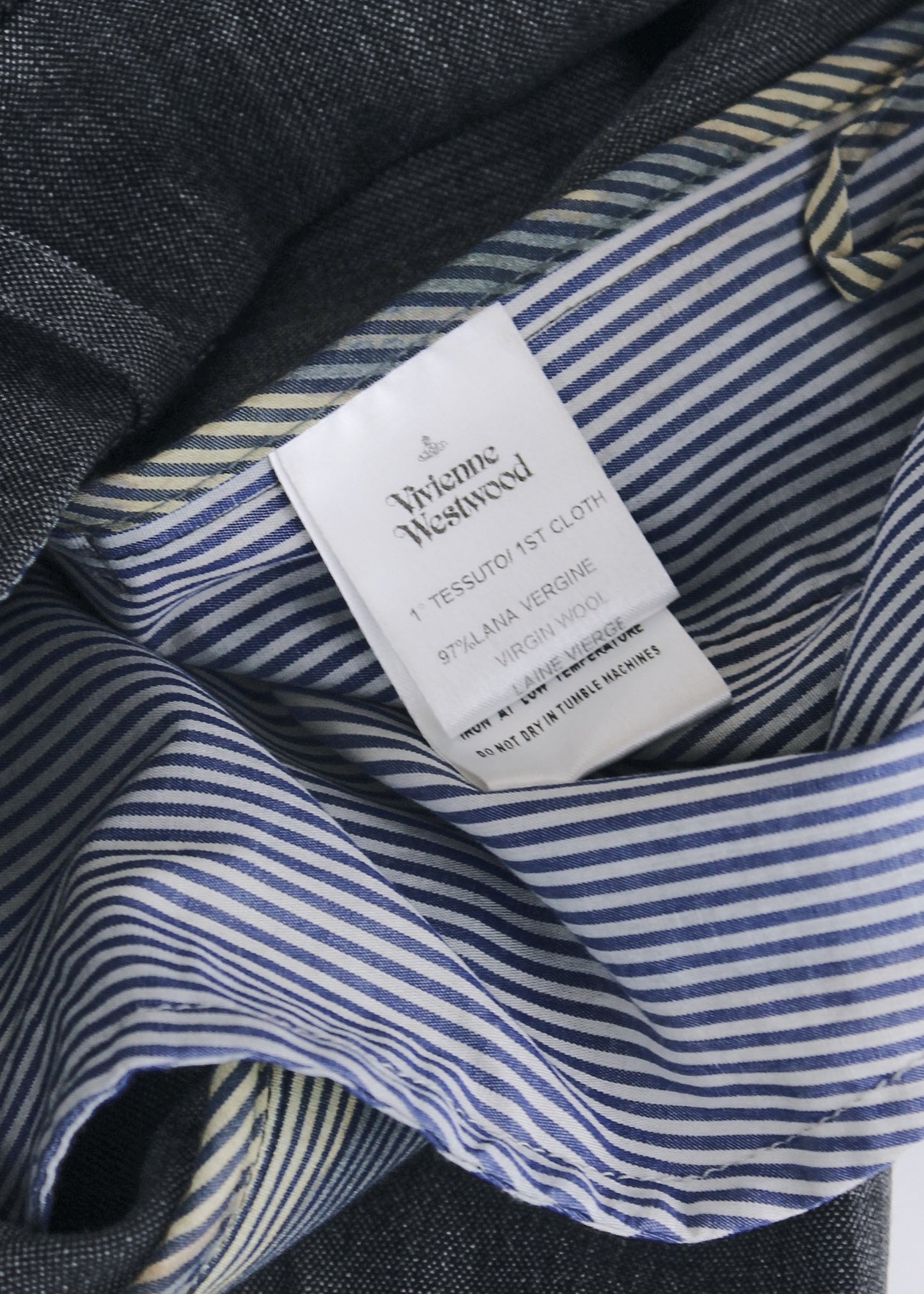 Vivienne Westwood Grey 'Drunken' Trousers