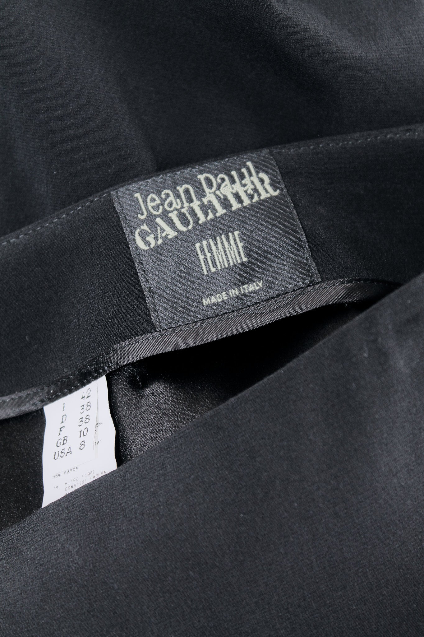 Jean Paul Gaultier Black Long Skirt