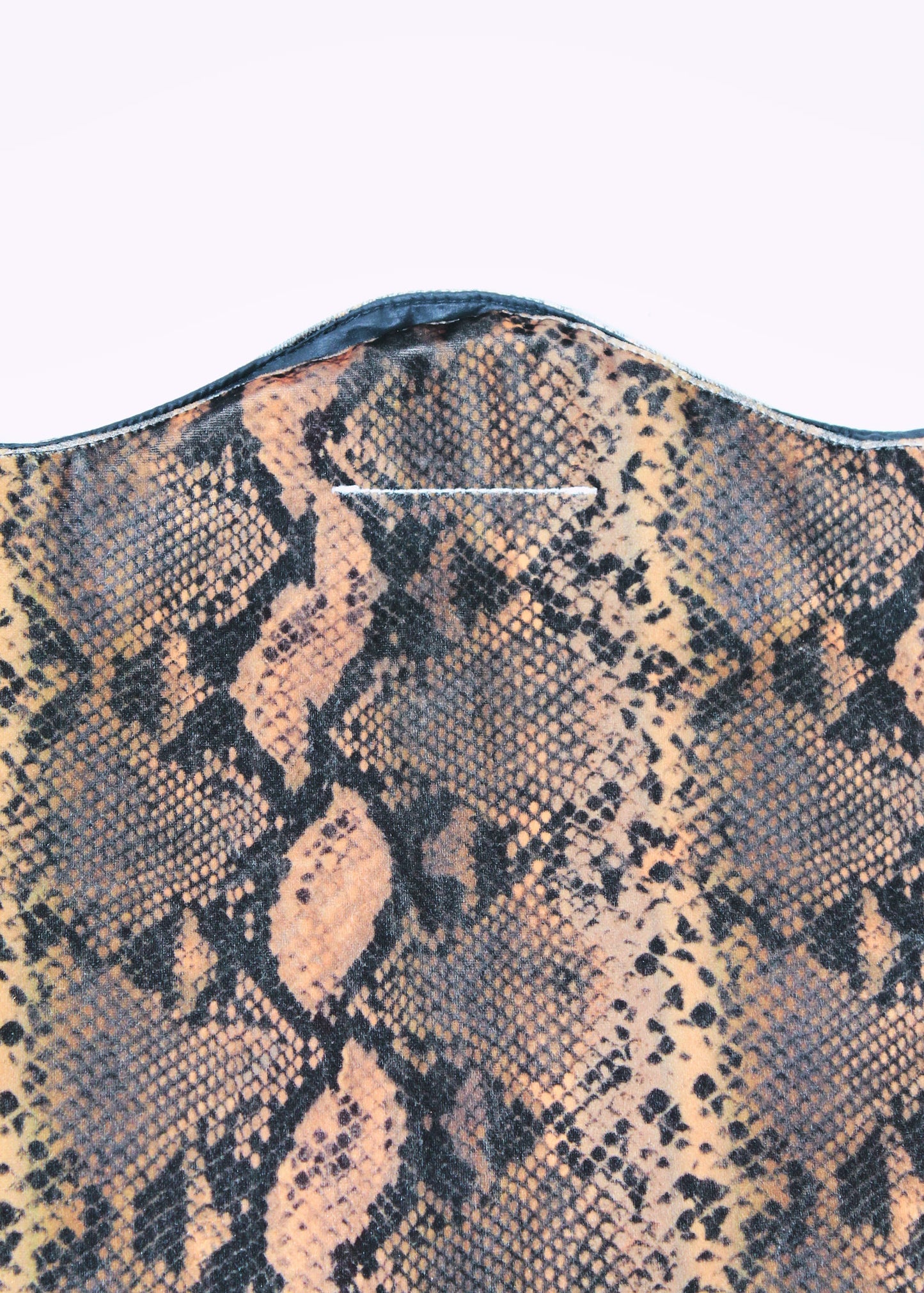 MM6 Velvet Snake Skin Printed Shopping Bag