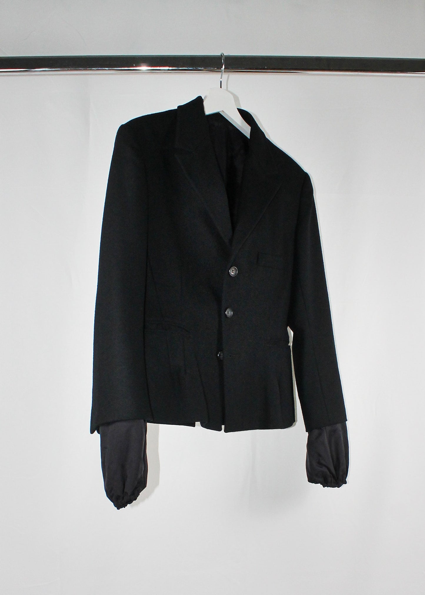 Yohji Yamamoto Wool Asymmetrical Back Seam Blazer