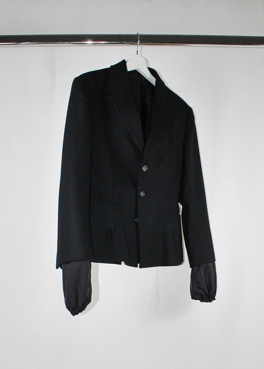 Yohji Yamamoto Wool Asymmetrical Back Seam Blazer