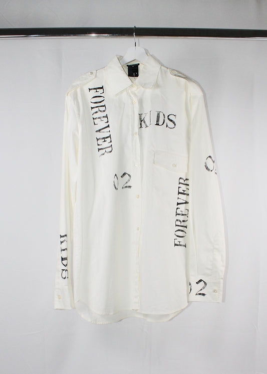 Ann Demeulemeester 'Forever 02 Kids' White Shirt (SS2018)