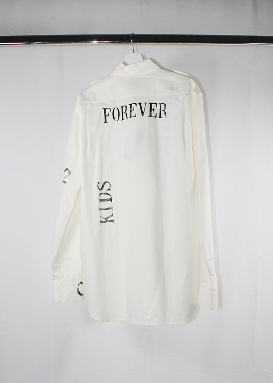 Ann Demeulemeester 'Forever 02 Kids' White Shirt (SS2018)
